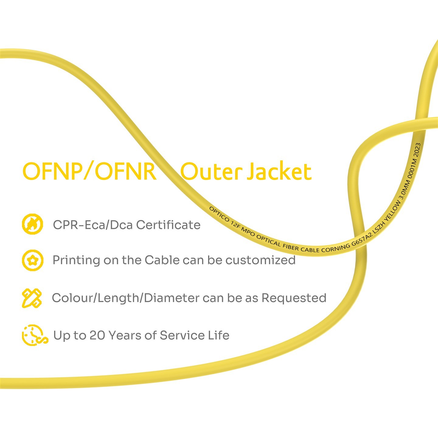 MTP MPO 12FC Fanout Fiber Patch Cable